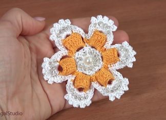 Örgü Çiçek Motifi Yapılışı