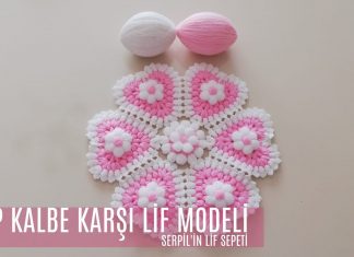 Çeyizlik Lif Modelleri Kalpli