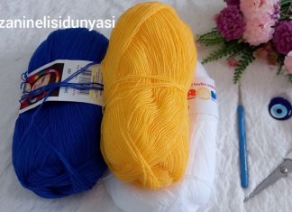 Nazar Boncuğu Lif Yapımı