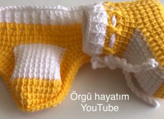 Tunus İşi Bebek Patiği