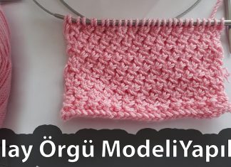 Kolay Örgü Modelleri Şişle