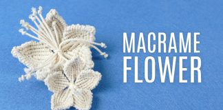 Makrome İpten Çiçek Yapımı