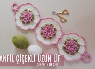 Çiçekli Uzun Lif Yapılışı