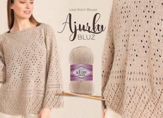 Ajurlu Örgü Bluz Yapılışı