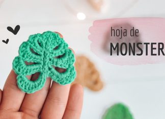 Örgü Monstera Yaprak Yapımı