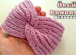 Saç Bandı Örgü Modelleri Yapılışı
