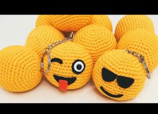 Örgü Emoji Anahtarlık Yapılışı