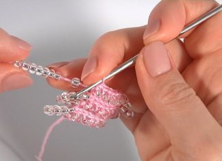 Tığ İşi Boncuklu Lastik Yapılışı