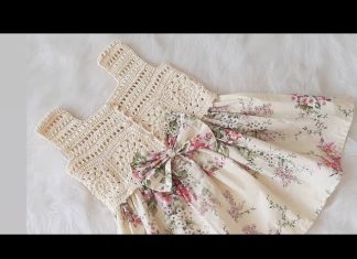 Üstü Dantelli Altı Kumaş Elbise