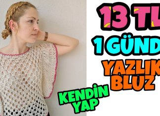Evde Olan İplerle Yazlık Bluz Tarifi
