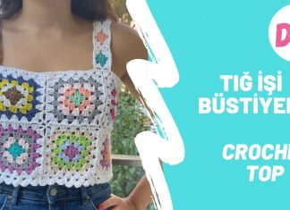 Örgü Bluz Yapımı Örgü Crop Top