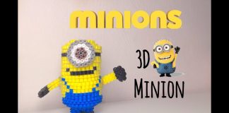 3D Hama Boncuk Minion Yapımı