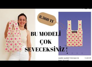 Papatya Motifli Örgü Çanta Yapılışı