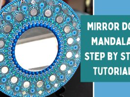 Dekoratif Mandala Ayna Yapımı