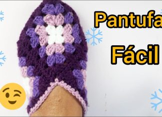 Tığ İşi Motifli Patik Yapımı