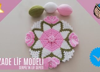 Yuvarlak Çiçekli Lif Modeli Yapılışı