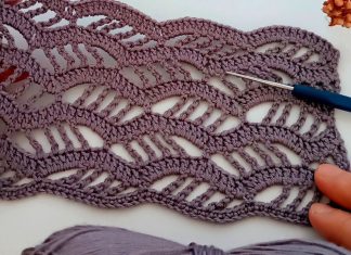 Ajurlu Tığ İşi Örgü Modeli Yapılışı
