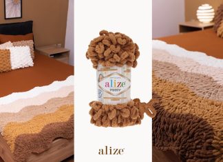 Alize Puffyle Popcorn Yastık Yapılışı