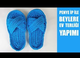 Penye İpten Terlik Yapılışı