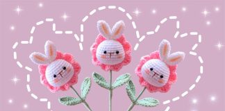 Amigurumi Tavşan Çiçeği Yapılışı