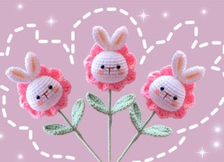 Amigurumi Tavşan Çiçeği Yapılışı