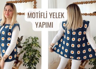 Kare Motifli Yelek Yapılışı