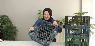 Plastik Kasadan Çamaşır Sepeti Yapımı