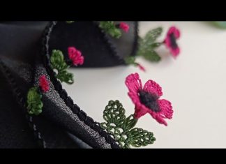 3D İğne Oyası Çiçek Yapılışı
