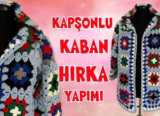 Motifli Kapşonlu Hırka Yapılışı