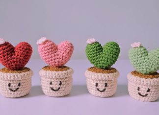 Amigurumi Kalp Kaktüs Yapımı