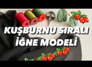 İğne Oyası Kuşburnu Modeli Yapılışı