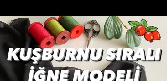 İğne Oyası Kuşburnu Modeli Yapılışı