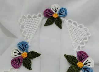 Tığ Oyası Menekşe Yapımı