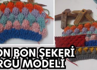 Bonbon Şekeri Örgü Modeli Yapılışı