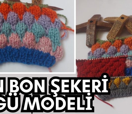 Bonbon Şekeri Örgü Modeli Yapılışı