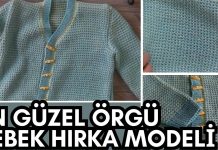 En Güzel Bebek Hırka Modelleri Anlatımlı 1