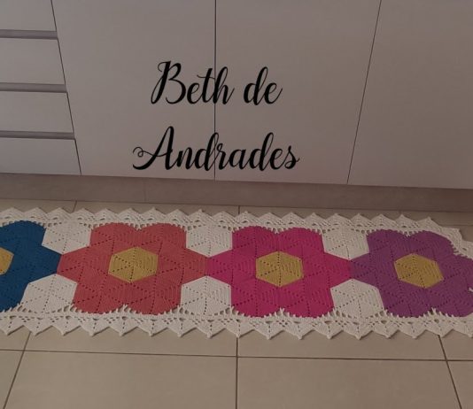 Altıgen Motifli Örgü Paspas Yapımı