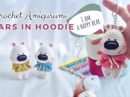 Amigurumi Mutlu Ayıcık Anahtarlık Yapılışı
