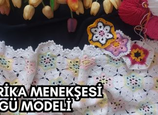 Afrika Menekşesi Motif Yapılışı