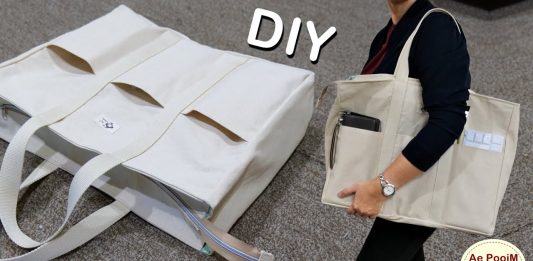 Çok Cepli Bez Çanta Nasıl Dikilir?