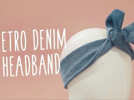 Eski Kot Pantolondan Saç Bandı Yapımı