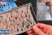 Ajurlu İki Şiş Örgü Modeli Yapılışı