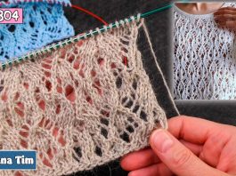Ajurlu İki Şiş Örgü Modeli Yapılışı