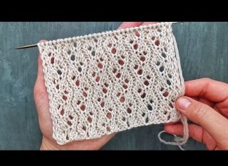 Anlatımlı Ajurlu Örgü Modeli