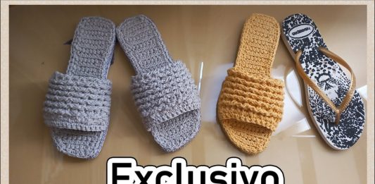 Tabanlı Örgü Terlik Yapılışı