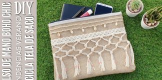 Çuval Bezinden Boho Çanta Nasıl Dikilir?