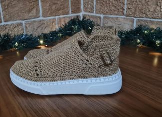 Tığ İşi Örgü Ayakkabı Yapımı