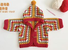 Altıgen Motifle Bebek Örgü Hırka Yapılışı