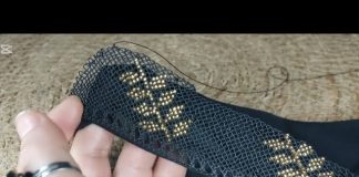 Boncuklu İğne Oyası Namaz Örtüsü