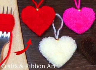 Çatalla Ponpon Kalp Nasıl Yapılır?